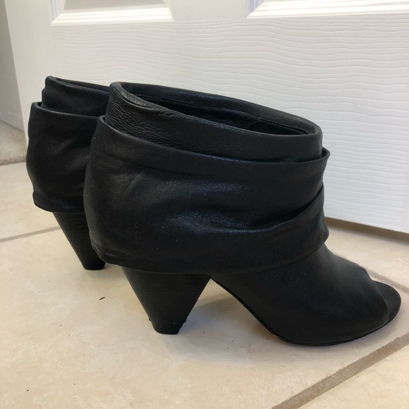 Vince Camuto Shoes - Vince Camuto Ciera black peep toe booties
